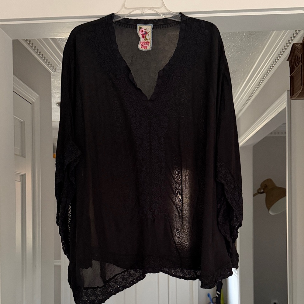 Johnny Was Embroidered Poncho